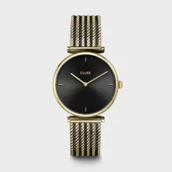 Ρολόι Cluse Triomphe Mesh Black - Gold Colour CW10403