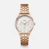 Ρολόι Cluse Minuit Multifunction White Steel - Rose Gold Colour CW10702 1 CW10702 frontal Ρολόι Cluse Minuit Multifunction White Steel - Rose Gold Colour CW10702 watchbox.gr