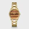 Ρολόι Cluse Féroce Petite Steel Tiger's Eye Gold Colour CW11218 2 CW11218 frontal 1 Ρολόι Cluse Féroce Petite Steel Tiger's Eye Gold Colour CW11218 watchbox.gr