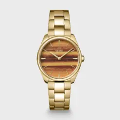Ρολόι Cluse Féroce Petite Steel Tiger's Eye Gold Colour CW11218