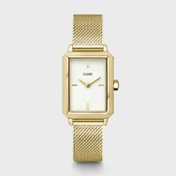 Ρολόι Cluse Fluette Mesh White - Gold Colour CW11508