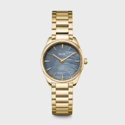 Ρολόι Cluse Féroce Mini Steel Blue Pearl Gold Colour CW11707