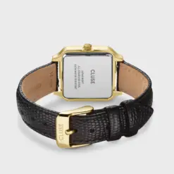 CW11903 back Ρολόι Cluse Gracieuse Leather Black Lizard Gold Colour CW11903 watchbox.gr
