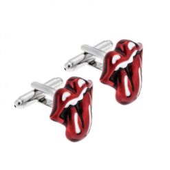 Μανικετόκουμπα Rolling Stone Tonque σε ασημί χρώμα SSD3954