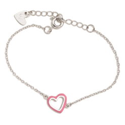 Βραχιόλι παιδικό από ασήμι 925 με καρδιά Agatha Ruiz de La Prada