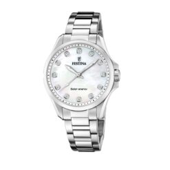 Festina Γυναικείο Ρολόι Ηλιακό με μπρασελέ F20654/1