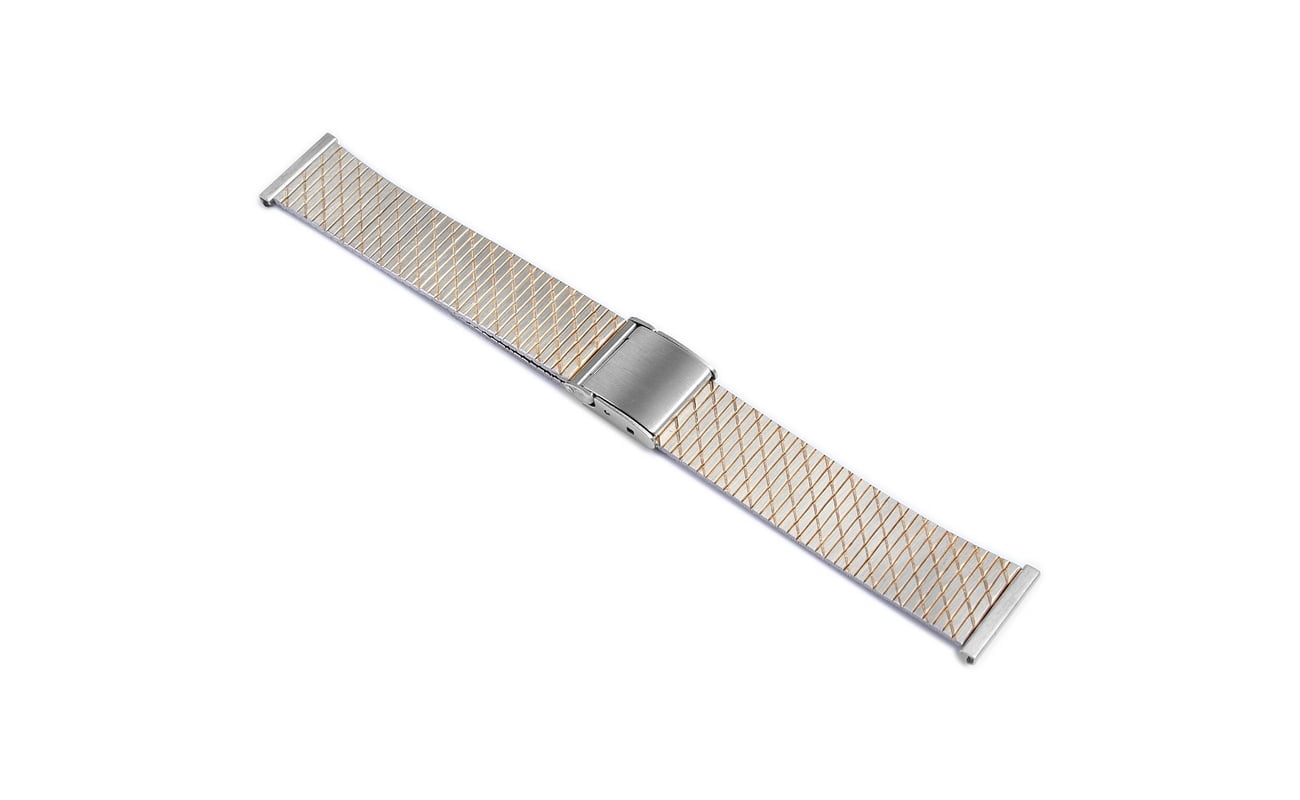Μεταλλικό μπρασελέ WATCHBOX ασημί - χρυσό 18mm 3 Μεταλλικό μπρασελέ WATCHBOX ασημί - χρυσό 18mm