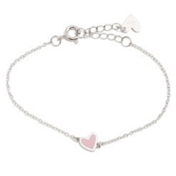 Βραχιόλι παιδικό από ασήμι 925 με καρδιά Agatha Ruiz de La Prada