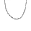 sincerely 40 cm 5 extra rhodium plated curb chain necklace conv 1 Κολιέ αλυσίδα Victoria Cruz από ασήμι 925 κουρμέτ watchbox.gr