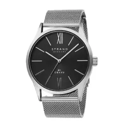 Ρολόι Strand by Obaku Silver Stainless Steel Mesh Bracelet S720GXCBMC