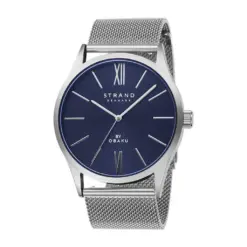 Ρολόι Strand by Obaku Silver Stainless Steel Mesh Bracelet S720GXCLMC