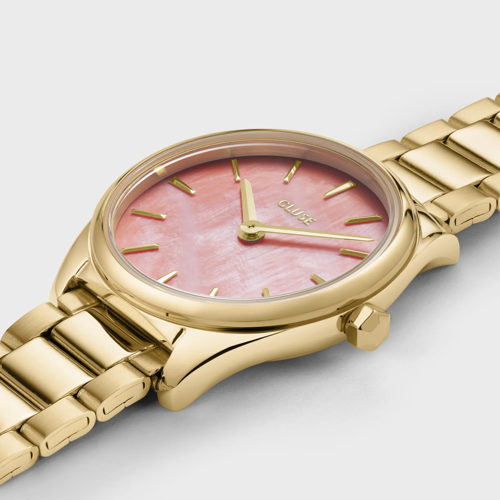 Ρολόι Cluse Féroce Mini Steel Apricot Pearl Gold Colour CW11709 5 Ρολόι Cluse Féroce Mini Steel Apricot Pearl Gold Colour CW11709 - Image 3