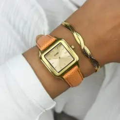 Alternative view of Ρολόι Cluse Gracieuse Petite Leather Apricot Lizard - Gold Colour CW11808
