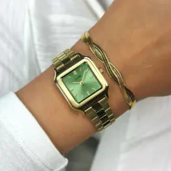 CW11809wristshot1400x1400 Ρολόι Cluse Gracieuse Petite Steel Light Green Gold Colour CW11809 watchbox.gr