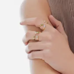 Δαχτυλίδι Victoria Cruz από ασήμι 925 με A4757-14DA 5 paris gold plated peridot open cross ring 1 conv Δαχτυλίδι Victoria Cruz από ασήμι 925 με A4757-14DA watchbox.gr