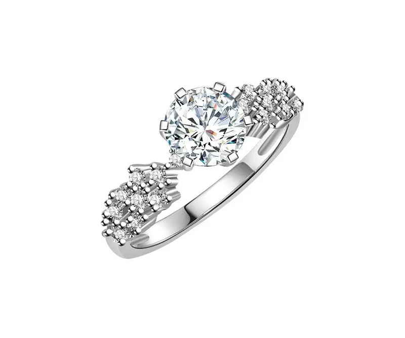 Γυναικείο δαχτυλίδι Brizzling με πέτρες Moissanite -BMR064 3 Γυναικείο δαχτυλίδι Brizzling με πέτρες Moissanite -BMR064