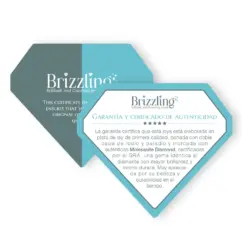 Alternative view of Γυναικείο δαχτυλίδι Brizzling με πολύχρωμες πέτρες Moissanite -BMR2016