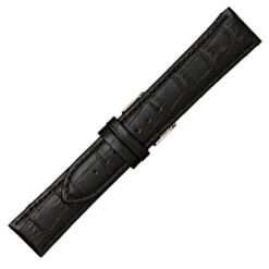 Δερμάτινο λουράκι κροκό WATCHBOX μαύρο 12mm - 26mm