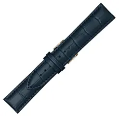 Δερμάτινο λουράκι κροκό WATCHBOX μπλε 12mm - 26mm