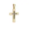 Σταυρός χρυσός 14Κ με σταυρό και ζιργκόν 1 women s greek orthodox cross menekou cf136 conv Σταυρός χρυσός 14Κ με σταυρό και ζιργκόν watchbox.gr
