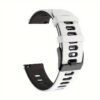 ee9444db 5a68 4415 9775 a90d4b1909fb Σιλικόνης λουράκι Watchbox λευκό - μαύρο watchbox.gr