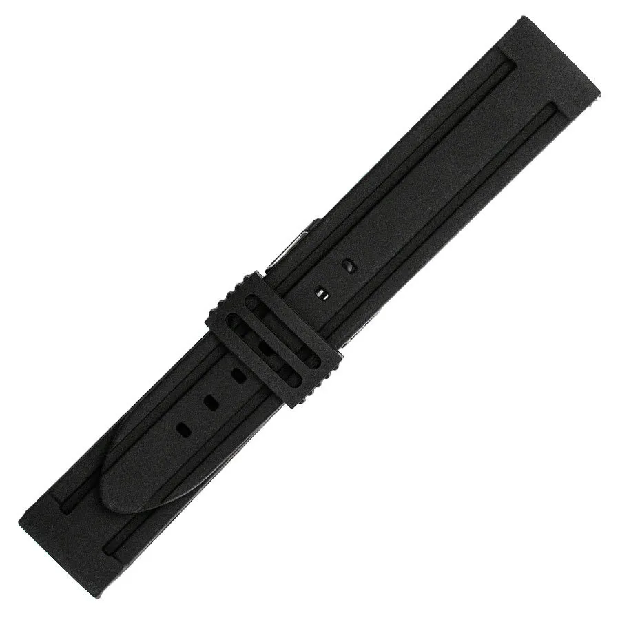Σιλικόνης λουράκι Watchbox μαύρο 20mm 3 Σιλικόνης λουράκι Watchbox μαύρο 20mm