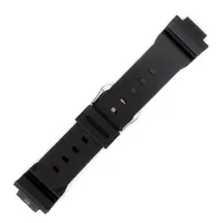 Πλαστικό λουράκι PU Watchbox μαύρο 16mm