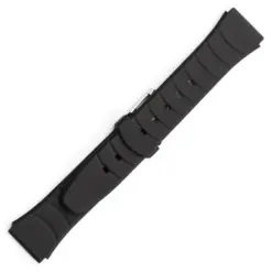 Πλαστικό λουράκι PU Watchbox μαύρο 20mm
