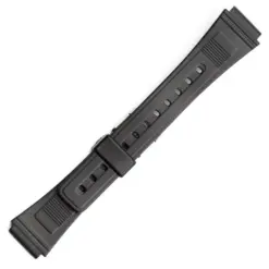 Πλαστικό λουράκι PVC watchbox μαύρο
