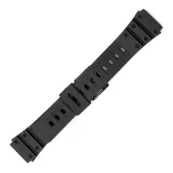Πλαστικό λουράκι PU Watchbox μαύρο 20mm