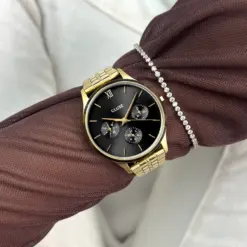 Alternative view of Ρολόι Cluse Minuit Multifunction Steel Black, Gold Colour CW10707