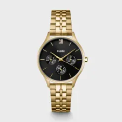 Ρολόι Cluse Minuit Multifunction Steel Black, Gold Colour CW10707