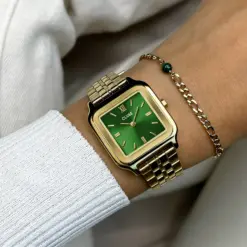 Alternative view of Ρολόι Cluse Ρολόι Gift Box Gracieuse Watch Steel Forest Green & Malachite Bracelet CG11901