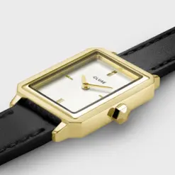 Alternative view of Ρολόι Cluse Fluette Double Leather Black Gold Colour CW11513