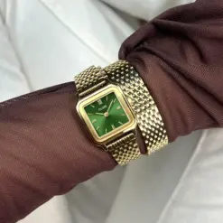 Alternative view of Ρολόι Cluse Gracieuse Petite Double Steel Forest Green Gold Colour CW11811