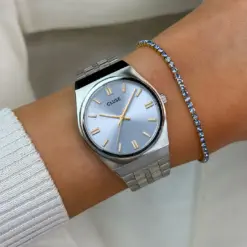 Ρολόι Cluse Retro 70's Steel, Light Blue, Silver Colour CW35102 8 CW35102 CB13375 SQ Ρολόι Cluse Retro 70's Steel, Light Blue, Silver Colour CW35102 watchbox.gr