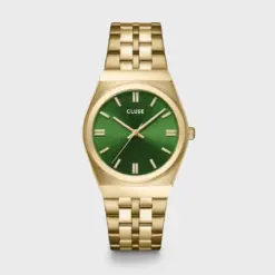 Ρολόι Cluse Retro 70's Steel, Forest Green, Gold Colour CW35105