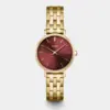 Ρολόι Cluse Boho Chic Petite Steel, Dark Cherry, Gold Colour CW10505 1 CW10505 frontal Ρολόι Cluse Boho Chic Petite Steel, Dark Cherry, Gold Colour CW10505 watchbox.gr