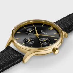 Alternative view of Ρολόι Cluse Minuit Multifunction, Black Lizard, Gold Colour CW10708