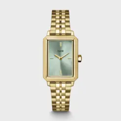 Ρολόι Cluse Fluette All Steel, Sage Green, Gold Colour