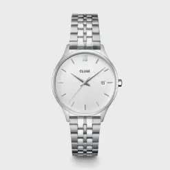 Ρολόι Cluse Minuit Date Steel, Full Silver Colour CW14303
