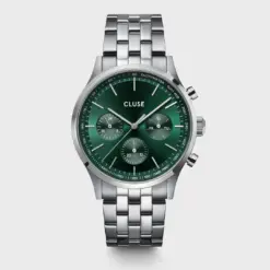 Ρολόι Cluse Anthéor Multifunction Steel Green, Silver Colour CW21002