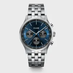 Ρολόι Cluse Anthéor Multifunction Steel Blue and Black, Silver Colour CW21008