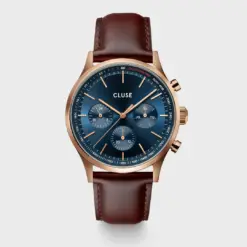 Ρολόι Cluse Anthéor Multifunction Leather Brown, Rose Gold Colour CW21009