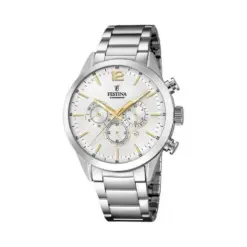 Festina Ανδρικό Ρολόι Χρονογράφος με μπρασελέ F20343/1