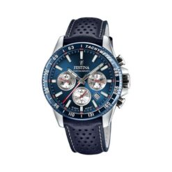 Festina Ανδρικό Ρολόι Χρονογράφος με δερμάτινο λουράκι F20561/2