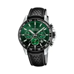 Festina Ανδρικό Ρολόι Χρονογράφος με δερμάτινο λουράκι F20561/5