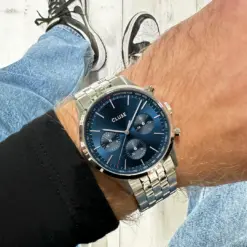 Alternative view of Ρολόι Cluse Anthéor Multifunction Steel Blue, Silver Colour CW21002