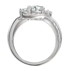 Alternative view of Γυναικείο δαχτυλίδι Brizzling με πέτρες Moissanite -BMR109