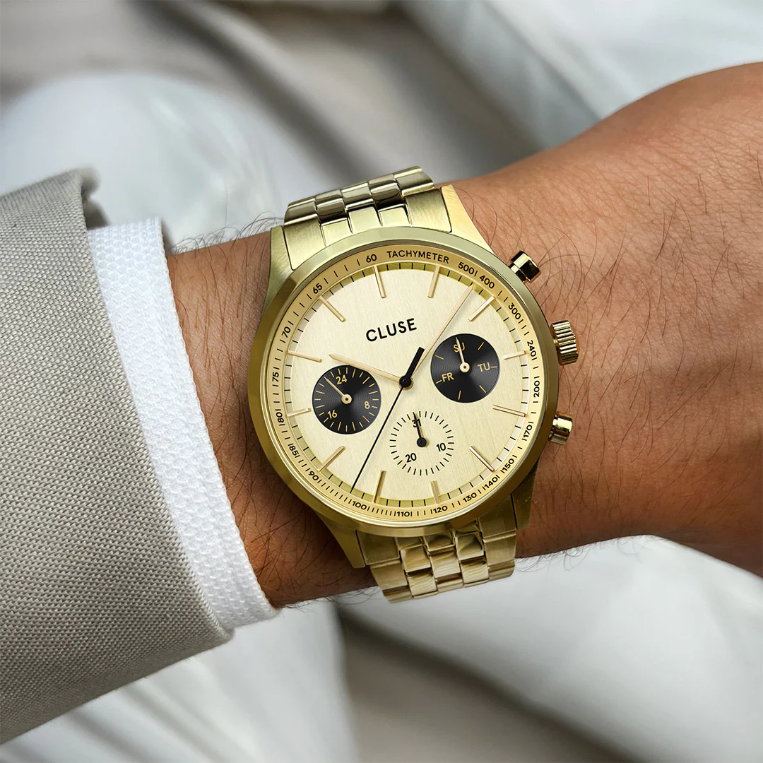 Ρολόι Cluse Anthéor Multifunction Steel , Full Gold Colour CW21006 6 Ρολόι Cluse Anthéor Multifunction Steel , Full Gold Colour CW21006 - Image 4